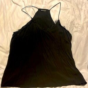 Racerback blouse black